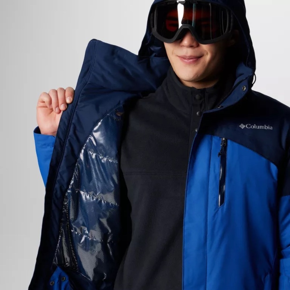 Columbia Men's Black and Blue Ski Jacket